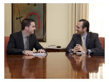 Reunió institucional del Batle de Santa Eugènia amb el President de les Illes Balears