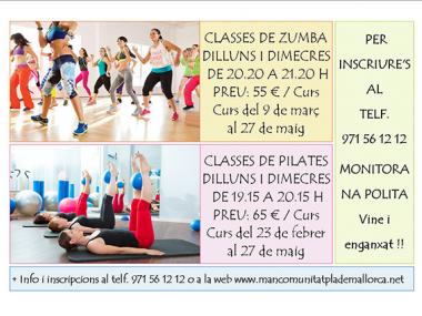 Classes de zumba i pilates