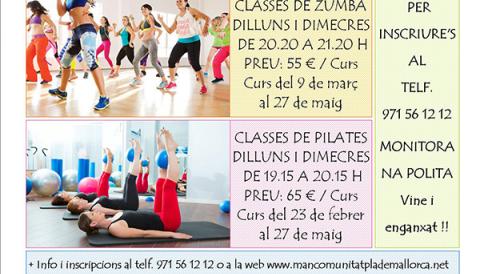 Classes de zumba i pilates